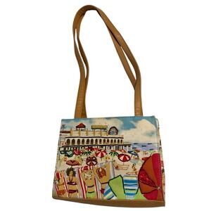 Vintage Frankie and Johnnie Beaded Purse / Shoulder Bag Girls of Summer